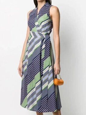 GUC Tory Burch Overprinted Wrap Dress Size 2 or 4